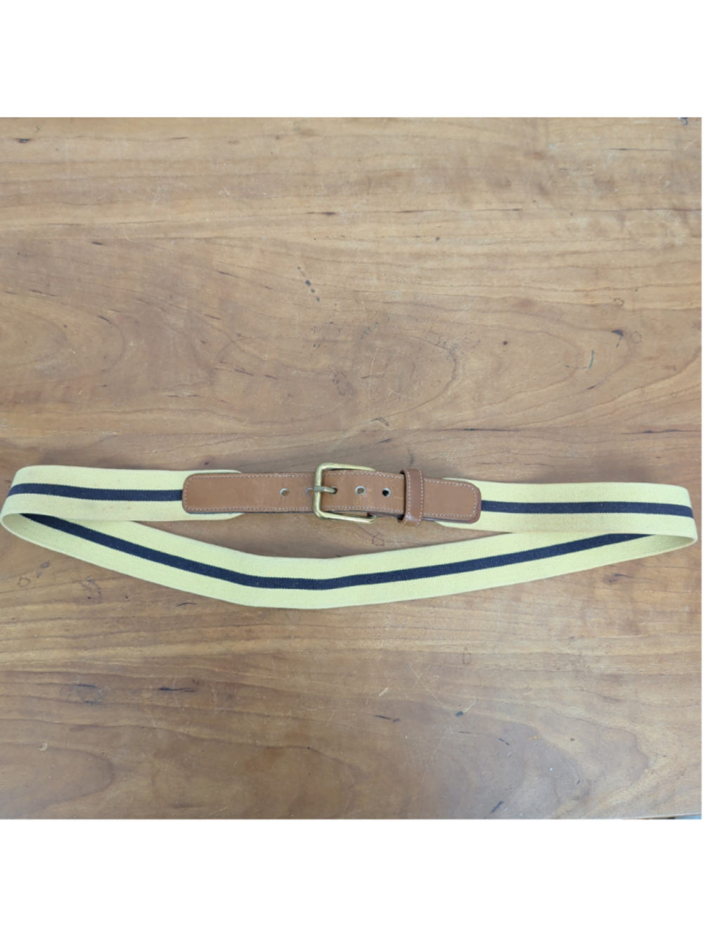 Vintage Dooney & Bourke Stretch Canvas & Leather Belt 36